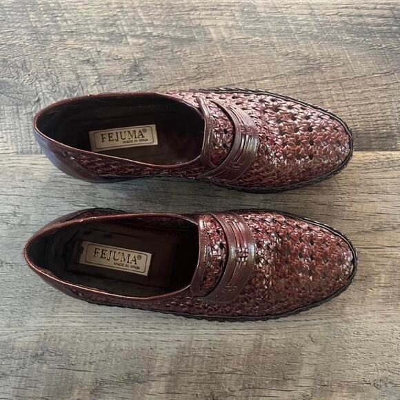 Vintage Woven Leather Loafers – Made in Spain – EU 39 / US 6.5 - Picture 2 of 6